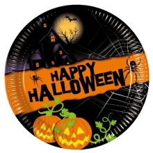Halloween New - Pappteller gro 23cm (8 Stck)