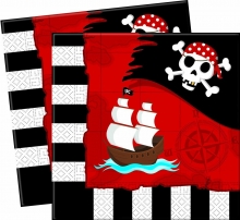 Pirate's Comeback - Papierserviette 2-lagig 33x33cm (20 Stck)