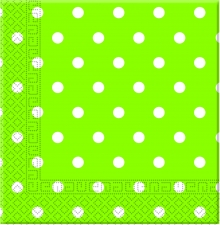 Green Dots - Papierserviette 3-lagig 33x33cm (20 Stck)
