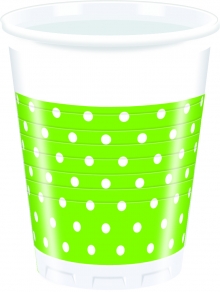 Green Dots - Kunststoffbecher 200ml (8 Stck)