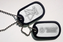 Titanfall Combat Certified Pilot Dog Tag