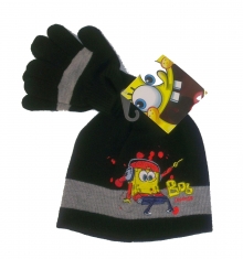 Spongebob Schwammkopf - Mtze und Handschuhe Winter Set