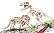 Galileo - Ausgrabungsset T-Rex und Triceratops fluoreszierend