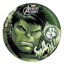 Avengers Teen - Pappteller 8 Stk. ca. 23cm. Hulk