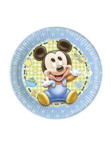 Baby Mickey - Pappteller 8 Stk. - ca. 20cm