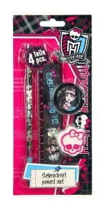 Monster High - Schreibset, 4-teilig (12 Stck)