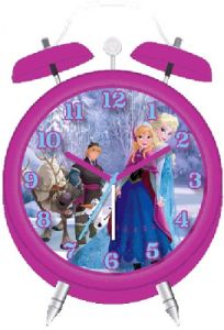 Frozen / Eisknigin - rosa Wecker - in Geschenkpackung 9 cm