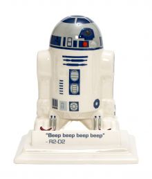 Star Wars - R2-D2 3D-Figur aus Keramik auf Basis - Spardosenfunktion in Geschenkpackung 13x8,5x19 cm