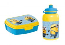 Minions - Set: Jausenbox + Trinkflasche 440 in Geschenkpackung