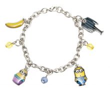 Minions - Armband mit Metallanhngern auf Backercard 18x9 cm