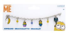 Minions - Armband mit Metallanhngern auf Backercard 18x9 cm