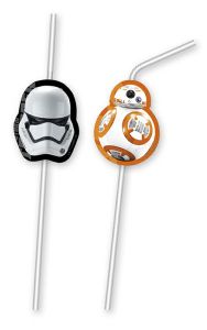 Star Wars - The Force Awakens Trinkhalme mit Knick (6Stck)