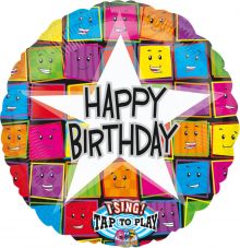 Folienballoon - Happy Birthday Sing-A-Tune Balloon