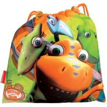 Dino Zug / Dinosaur Train - Sportbeutel / Pausenbeutel Orange