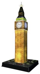 Ravensburger - Big Ben London Night Edition 3D Puzzle 216 Teile mit LED Beleuchtung