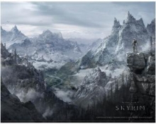 Skyrim Wallscroll Valley (Textilbanner)