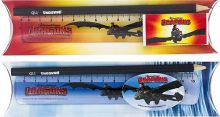 Dragons - Linealset, 3 teilig, Bleistift , Radiergummi (12 Stk)