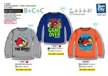Angry Birds - Langarm Shirts - 3 Motive (12 Stck)