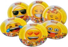 Emoji - Pappteller 23cm (6 VE a 6 Stck = 36 Stck))