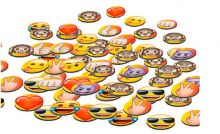 Emoji - Konfetti gestanzt (2 Beutel je 15g) (6 Stk.)