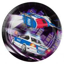 Polizei - 8 Stk. Partyteller (10 VE =80 Stk.)
