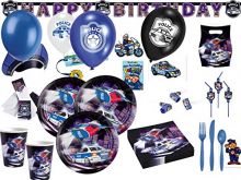 Polizei - Partykette (Happy Birthday)  1 Stk. (10 VE=10 Stk)