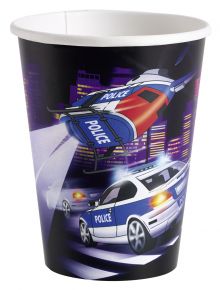 Polizei - 8 Stk. Partybecher (10 VE =80 Stk.)