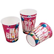 Happy Birthday - Papp-Becher 200ml (8 Stck) (12 VE = 96 Stck)