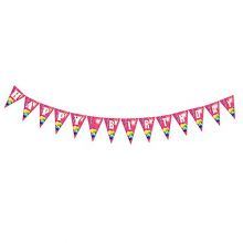 Happy Birthday - Wimpelgirlande 400 cm  (1 Stck) (12 VE = 12 Stck)