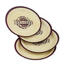 Barbecue - Papp-Teller 23 cm (8 Stck) (12 VE = 96 Stck)