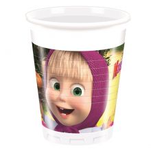 Masha & der Br - Plastikbecher 200 ml