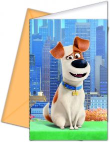 Secret Life Of Pets - Einladungskarten mit Umschlag