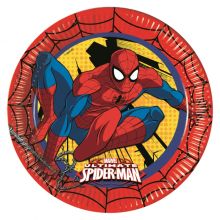 Ultimate Spiderman Power - Pappteller gro 23cm