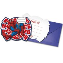 Ultimate Spiderman Power - Einladungskarten mit Umschlag