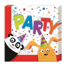 Zoo Party - Papierservietten (2-lagig) 33x33cm