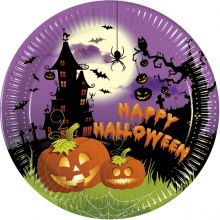 Happy Spooky Halloween - Pappteller gro 23cm