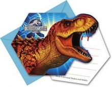 Jurassic World - Einladungskarten mit Umschlag (6Stck)