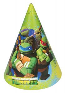 Teenage Mutant Ninja Turtles - 6 Stk Partyhtchen (5 VE = 30 Stk)