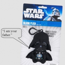 Star Wars Plsch-Schlsselanhnger mit Sound Darth Vader 10 cm (6 Stck)