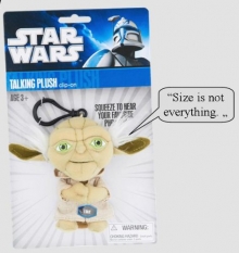 Star Wars Plsch-Schlsselanhnger mit Sound Yoda 10 cm (6 Stck)