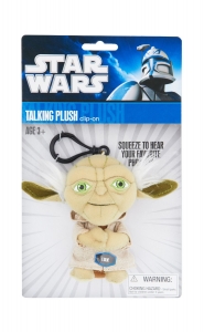 Star Wars Plsch-Schlsselanhnger mit Sound Yoda 10 cm (6 Stck)