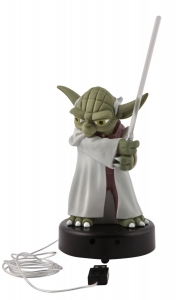 Star Wars The Clone Wars Desktopfigur mit Licht & Sound Yoda 14 cm (2 Stck)
