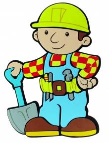 Bob der Baumeister Wandschmuck medium (3 Stck)
