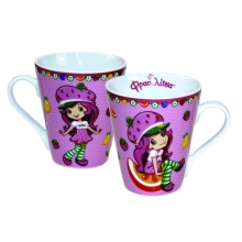 Emily Erdbeer Tasse (300ml), konisch mit Geschenkverpackung
