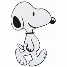 Peanuts Snoopy Wandschmuck gro (3 Stck)