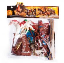 Indianer  - Wild West Set     -  Zelt, Kanu, Figuren usw.