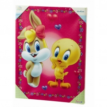 Baby Looney Tunes Tweety und Freundin Leinwand-Bild