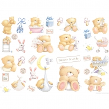 Forever Friends Wand Aufkleber (35-teilig) (3 Stck)