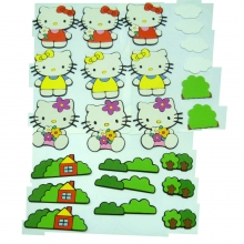Hello Kitty Wandschmuck (24-teilig) (3 Stck)