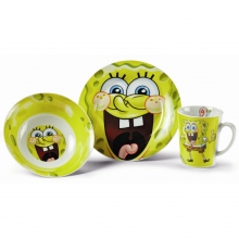 Spongebob 3-teiliges Kinder-Geschirrset, Verpackung Gro